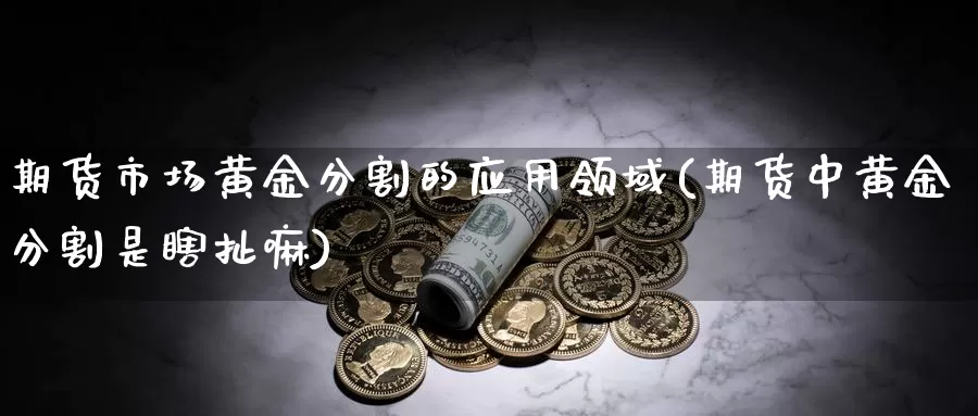 期货市场黄金分割的应用领域(期货中黄金分割是瞎扯嘛)