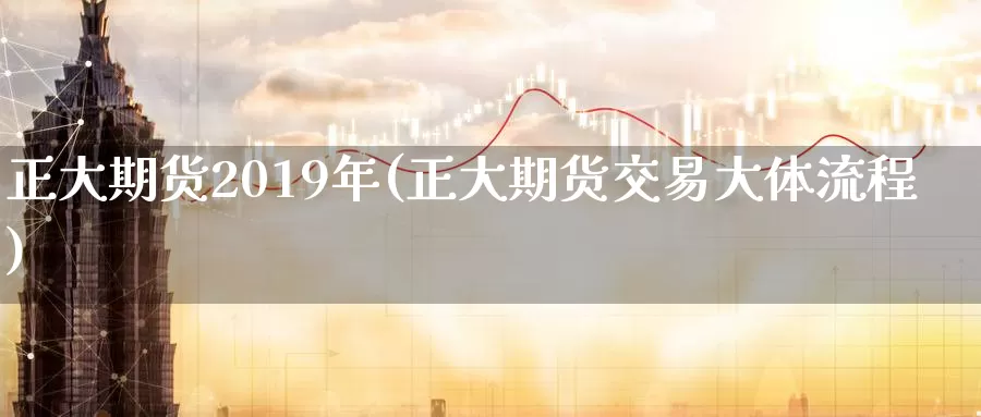 正大期货2019年(正大期货交易大体流程)