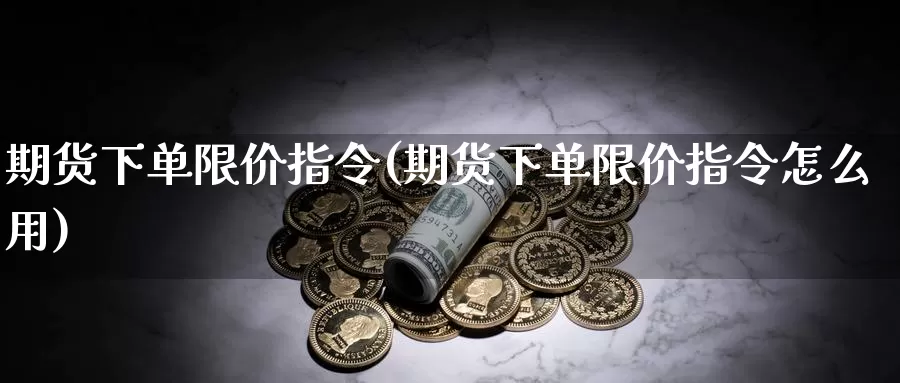 期货下单限价指令(期货下单限价指令怎么用)