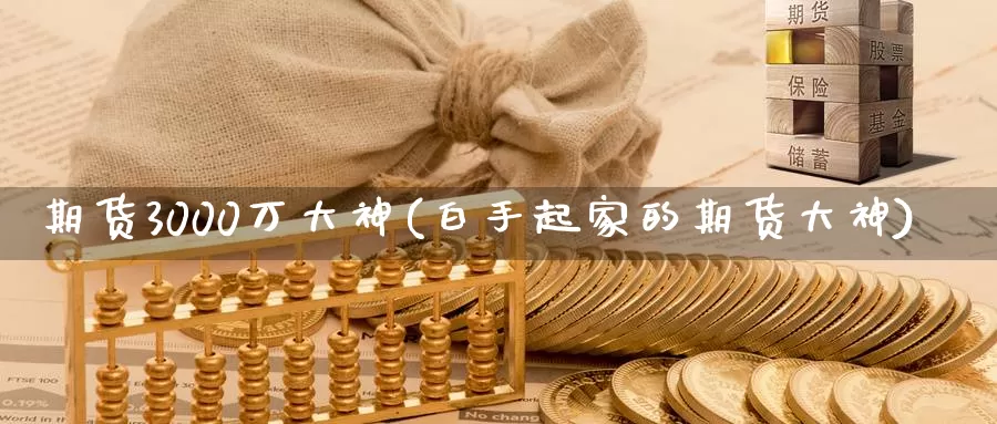 期货3000万大神(白手起家的期货大神)