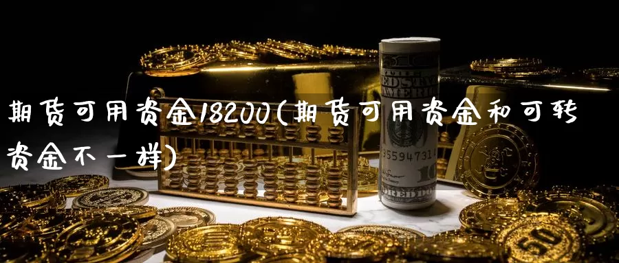 期货可用资金18200(期货可用资金和可转资金不一样)