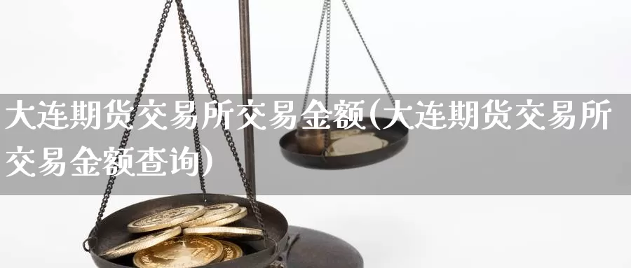 大连期货交易所交易金额(大连期货交易所交易金额查询)