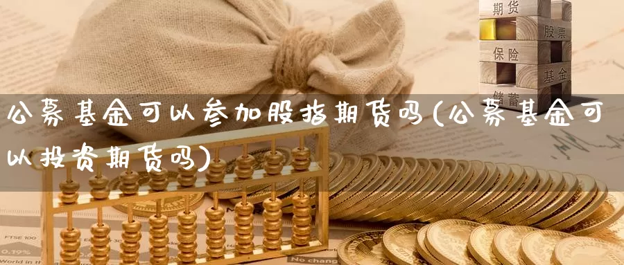 公募基金可以参加股指期货吗(公募基金可以投资期货吗)