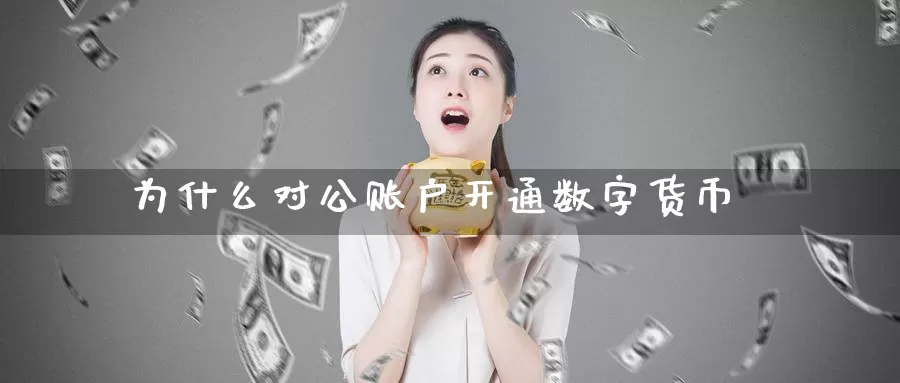 为什么对公账户开通数字货币