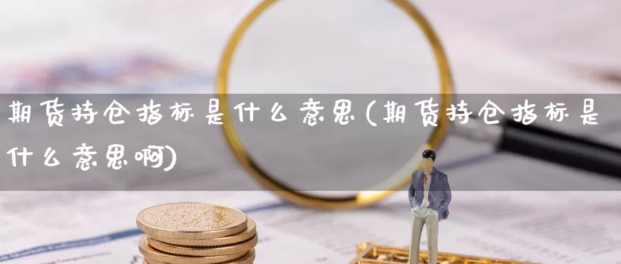 期货持仓指标是什么意思(期货持仓指标是什么意思啊)