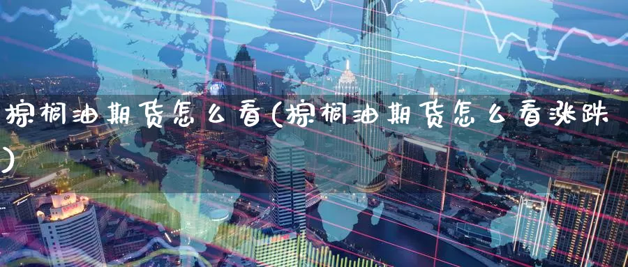 棕榈油期货怎么看(棕榈油期货怎么看涨跌)