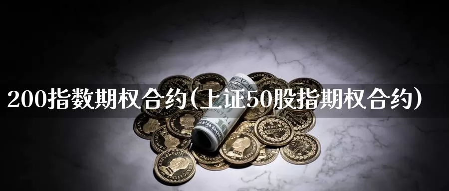 200指数期权合约(上证50股指期权合约)