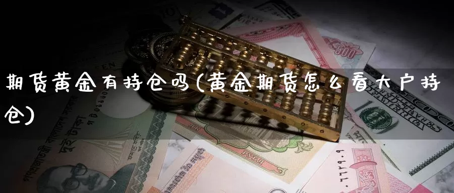 期货黄金有持仓吗(黄金期货怎么看大户持仓)