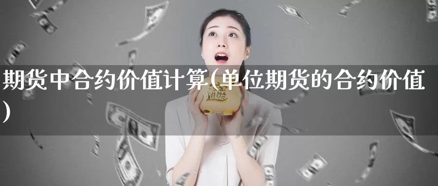 期货中合约价值计算(单位期货的合约价值)