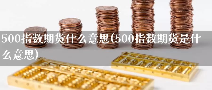 500指数期货什么意思(500指数期货是什么意思)