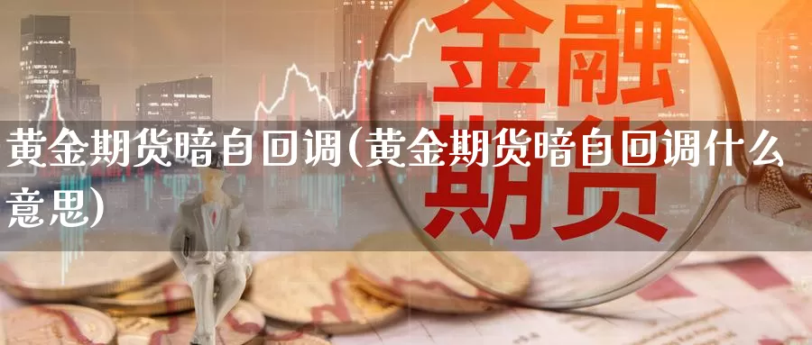 黄金期货暗自回调(黄金期货暗自回调什么意思)