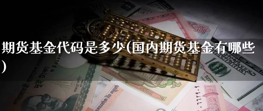 期货基金代码是多少(国内期货基金有哪些)