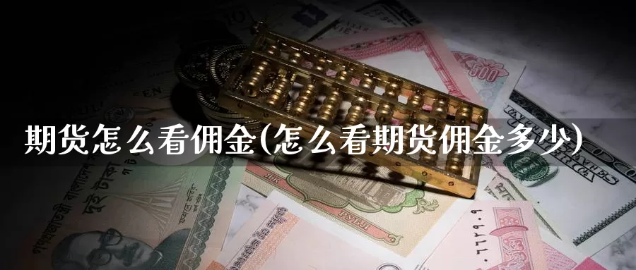 期货怎么看佣金(怎么看期货佣金多少)